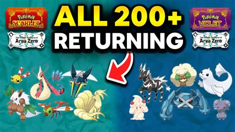 All returning Pokemon in Scarlet & Violet’s DLC: Hidden ...